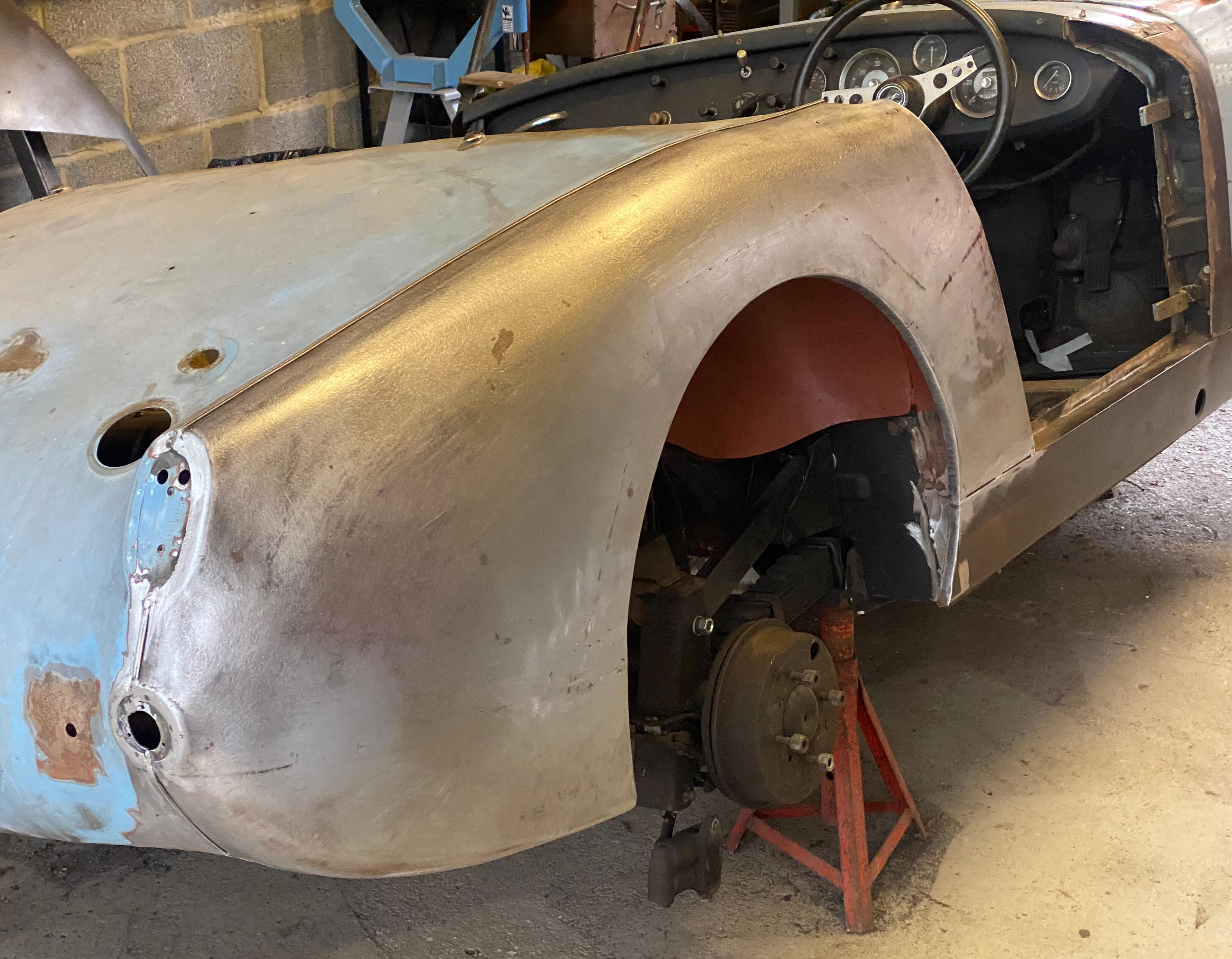 Frogeye Sprite - replacement rear wing, rear wheel arch, floors, rear bulkhead etc.